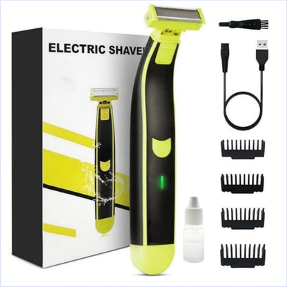 Face & Body Electric Shaver for Men Washable Beard&Body Trimmer Wet Dry Ball Electric Razor Face Shaving Machine Rechargeable