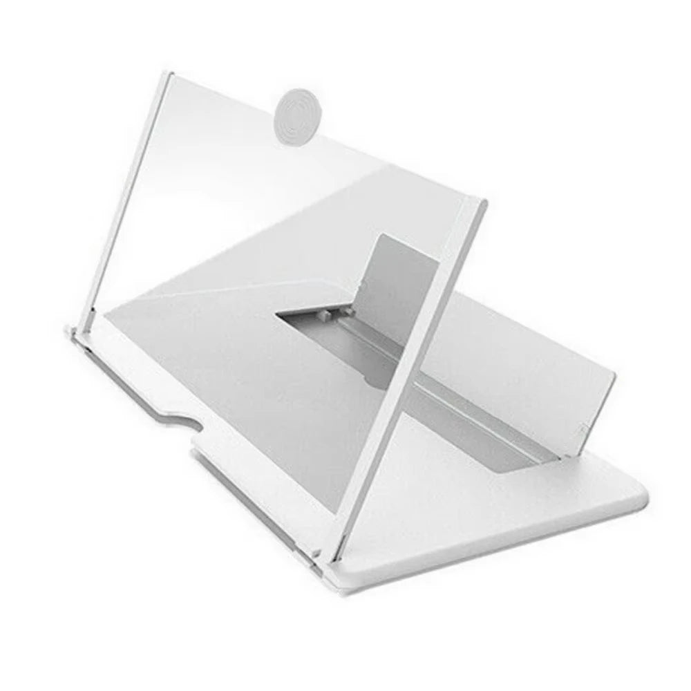 3D HD Phone Screen Amplifier Projector, Foldable Stand for Movies Videos Games, Compatible with All 10 Inch Smartphones