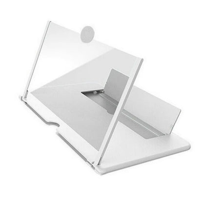 3D HD Phone Screen Amplifier Projector, Foldable Stand for Movies Videos Games, Compatible with All 10 Inch Smartphones