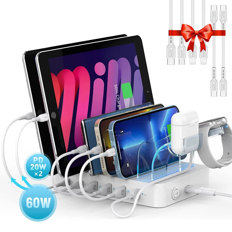 6-Port Family Charging Hub