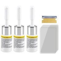 Car Windshield Cracked Repair Tool Auto Glass Nano Repair Fluid Window Windscreen Scratch Crack Restore Resin+blade+strips DIY