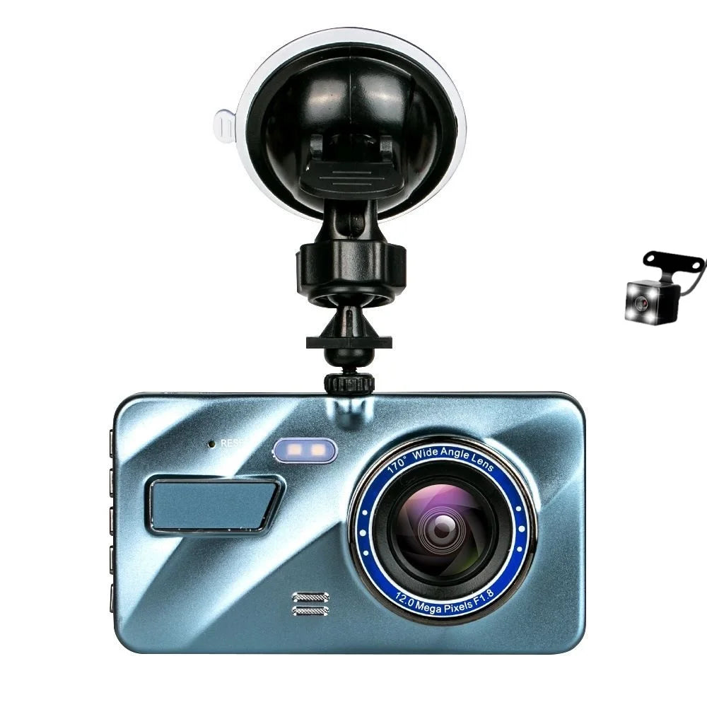 Single/Dual Lens Dash Cam, 170° Wide Angle Minimizes Blind Spots with Touchscreen Fast Playback