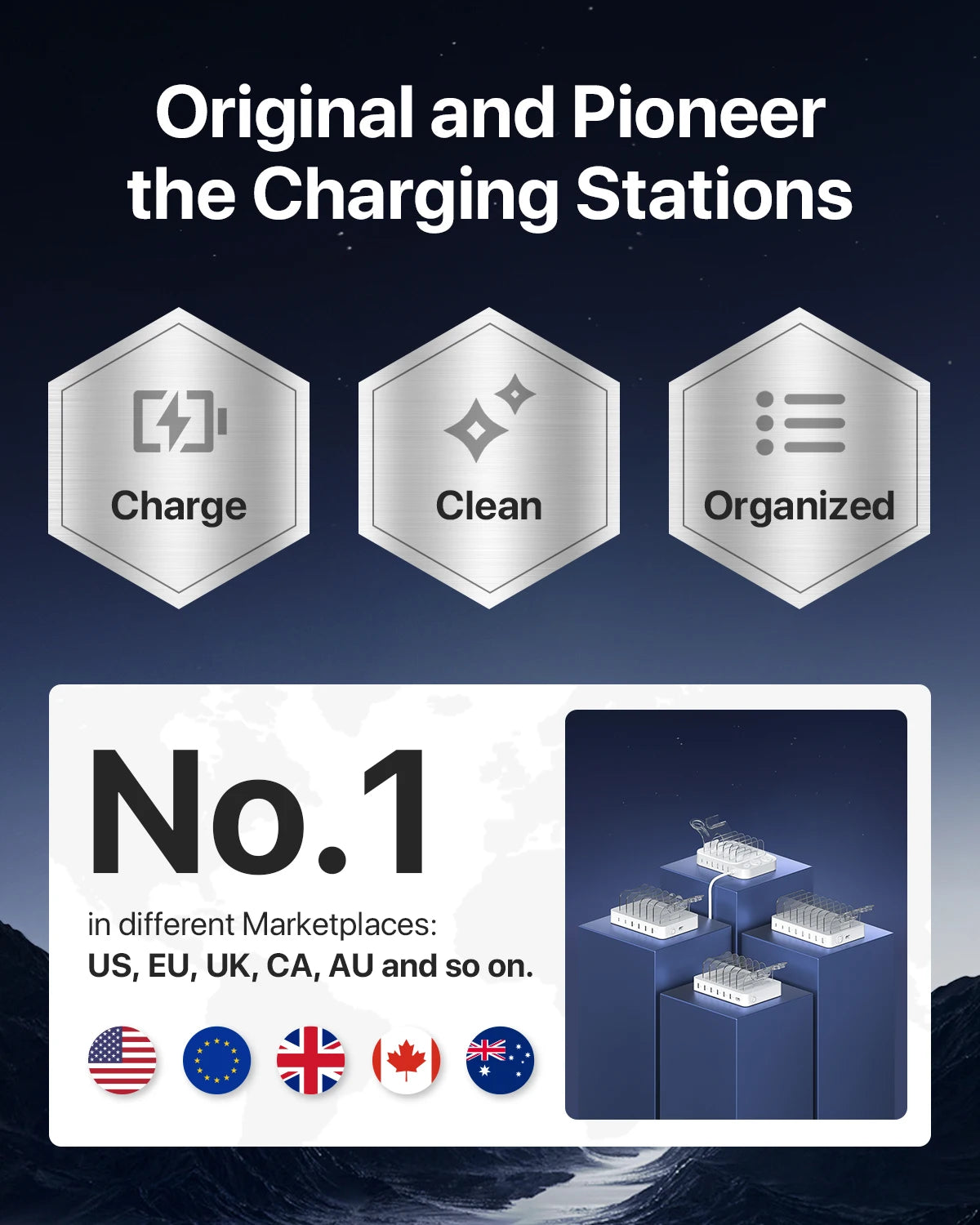 6-Port Family Charging Hub