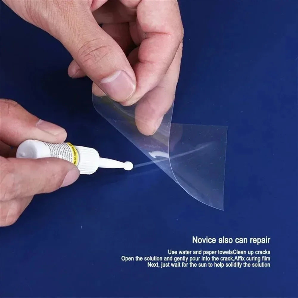 Car Windshield Cracked Repair Tool Auto Glass Nano Repair Fluid Window Windscreen Scratch Crack Restore Resin+blade+strips DIY