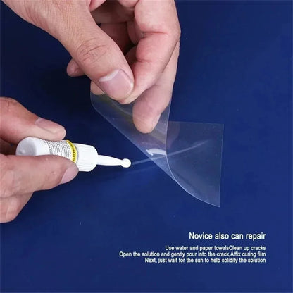 Car Windshield Cracked Repair Tool Auto Glass Nano Repair Fluid Window Windscreen Scratch Crack Restore Resin+blade+strips DIY