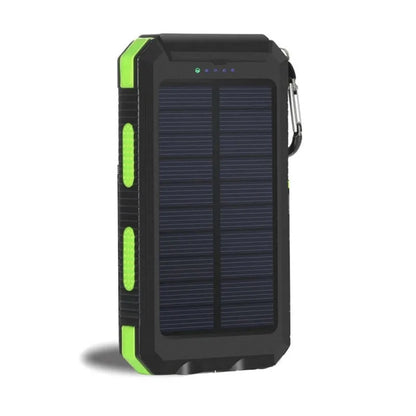 200000mAh Solar Power Bank Waterproof Portable Solar Panel Powerbank External Battery Charger Powerbank with LED Camping Light