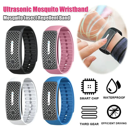 Ultrasonic Mosquito Bracelet Mosquito Insect Wristband Electronic Repeller Home Outdoor Mosquito Repellent Watch