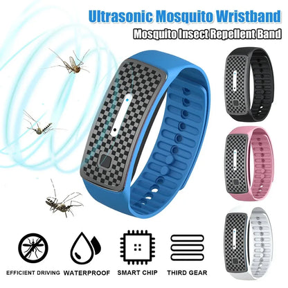 Ultrasonic Mosquito Bracelet Mosquito Insect Wristband Electronic Repeller Home Outdoor Mosquito Repellent Watch