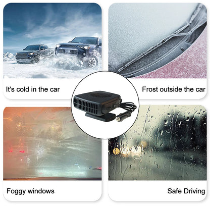 12V 150W Car Heater Window Defroster Plug Into 12V Cigarette Lighter Automobile Windscreen Heater for Cars SUV Truck and Trailer