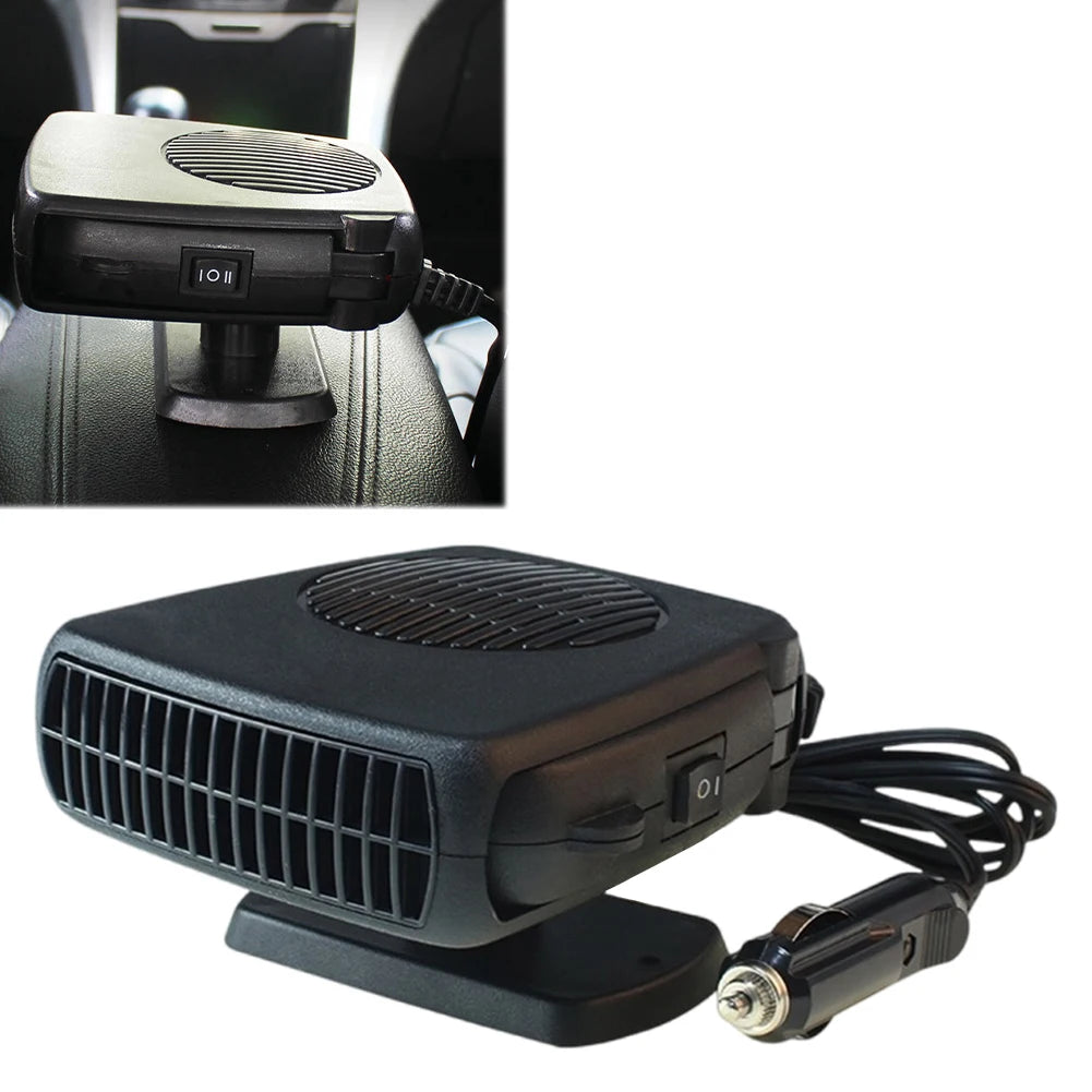 12V 150W Car Heater Window Defroster Plug Into 12V Cigarette Lighter Automobile Windscreen Heater for Cars SUV Truck and Trailer