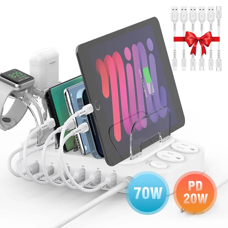 6-Port Family Charging Hub